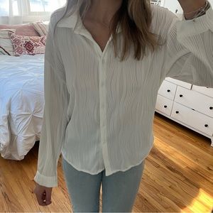 SHEIN textured button down